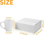 PETAFLOP 8x8x3 Shipping Boxes Set of 25, Small White Cardboard Mailer Box for Packing, Mailing, Business