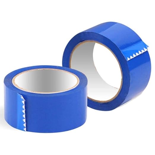 ABC Carton Sealing Tape 1.89 Inches Wide x 54.68 yd Length. 36 Rolls of Blue Moving Tape for Boxes. Box Tape for Moving, Packing, Shipping, and Mailing. 2 mil Thick Acrylic Shipping Tape Rolls