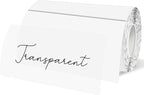 Transparent Thermal Labels Stickers 2x4 Inch, Self-Adhesive Clear Waterproof Thermals Stickers for Logo Design, Transparent Direct Thermal Labels- 200 Sheets