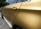 F & B LED LIGHTS Golden 3D Carbon Fiber Film Twill Weave Vinyl Sheet Roll Wrap (24" X 60", Golden)