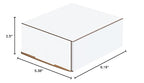Box USA BMRX6XL 6 3/16"L x 5 3/8"W x 2 1/2"H, White (Pack of 50)