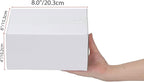 Calenzana 8x6x4 Shipping Boxes Set of 40, White Corrugated Cardboard Box for Mailing Packing Gifts Small Business