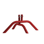 Angry Bull Barricades Metal Interlocking Steel Barricade (8.5 Ft. Heavy Duty, Bridge Feet, Red Powder Coated, Set of 10)