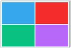 100 Pieces - Large Moving Stickers for Boxes, Colored Box Packing Labels Color Coded - 6 x 4 inches, 4 Assorted Colors
