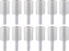 12 Packs of 5 inch x 1000 ft Stretch Wrap Film with Handle 70 Gauge Extra Thick Clear Mini Hand Stretch Wrap Rolls, Clear