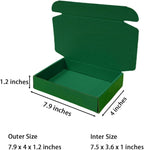 50 Pcs 7.9 x 4 x 1.2 inches Shipping Boxes for Small Business Cardboard Corrugated Mailer Boxes for Shipping Packaging Holidays Craft Gifts Phone Case Packaging (Hunter Green, 7.9 x 4 x 1.2")