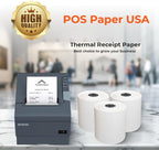 3 1/8" x 273' Thermal Paper (50 Rolls/Case) - BPA Free