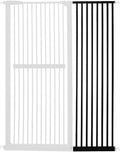Lumizone Extra Tall Cat Gate Extension Kit 61.02" High Pressure Mounted 16.73" Extra Wide 1.37" Gap No Drilling Tall Pet Gate for Dogs (Black, 16.73" W)