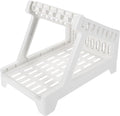 Plastic Shipping Label Rack Holder for Compatible with Thermal Barcode Printer Desktop Convenient Easy Assembly Shipping Label Stand for Office and Business Use