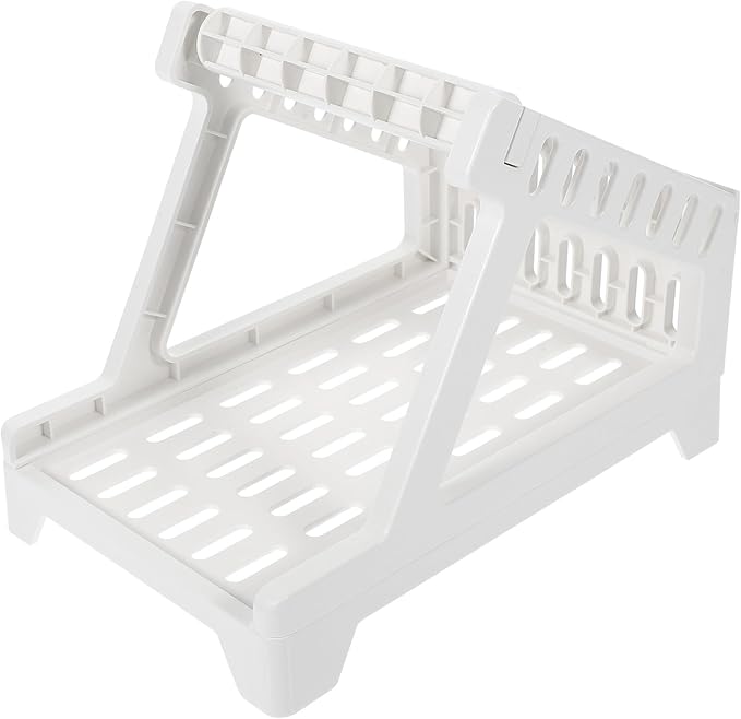 Plastic Shipping Label Rack Holder for Compatible with Thermal Barcode Printer Desktop Convenient Easy Assembly Shipping Label Stand for Office and Business Use