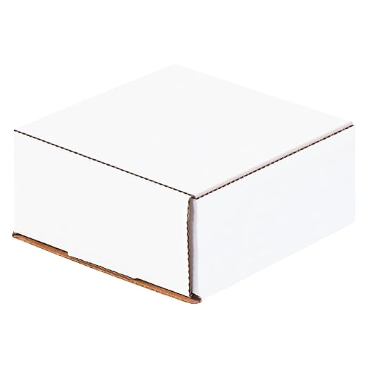 Box USA BMLR1 4 3/8"L x 4 3/8"W x 2"H, White (Pack of 50)