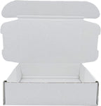 7x4x1.55 inch Small White Mailers Boxes Recyclable Corrugated Gift Box for Packaging Shipping Set of 10