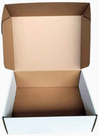 Shipping Boxes Corrugated Cardboard Mailer Boxes Literature Mailer for Packaging Small Business Craft Gifts Giving Products (White, 12x9x4)