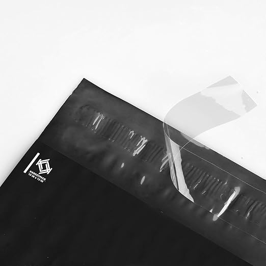 KKBESTPACK 500 Large Poly Mailers 10x13 Shipping Bags for Small Business – Self Sealing Package Envelopes Black