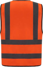 AYKRM 12 colour High visibility viz vest hi vis viz reflective work construction safety vest (XS-8XL)