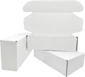 7x5x2 inch Small White Mailers Boxes Recyclable Corrugated Gift Box for Packaging Shipping Set of 10