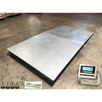Galvanized NTEP Heavy Duty Industrial 48" x 48" Floor Scale Accurate Digital Pallet Scales for Warehouse or Shipping Weighing (2500 Ibs x 0.5 Ib)