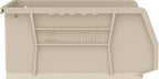 Akro-Mils 30235 AkroBins Plastic Storage Bins, Space-Saving Stackable Bins for Garage, Pantry, Craft Organization, 11" x 11" x 5", Stone, 6-Pack