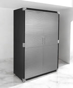 Heavy Duty Storage Solid Stainless Steel Cabinet with Lockable, Adjustable Shelf, Metal Garage Organizer (Graphite, 48" W x 24" D x 72" H)