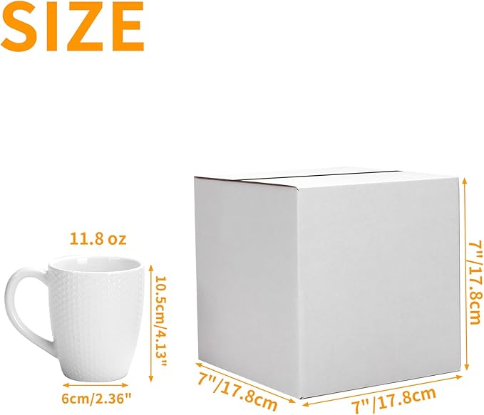 PETAFLOP 7x7x7 Shipping Boxes Set of 25, Small White Cardboard Mailer Box for Packing, Mailing, Business,DIY