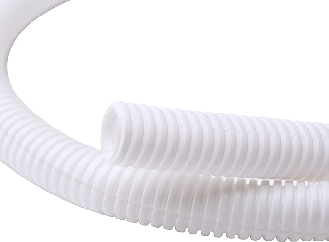 Alex Tech 100ft - 1/4 inch Split Wire Loom Tubing - White