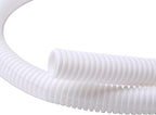 Alex Tech 25ft - 1/4 inch Split Wire Loom Tubing - White