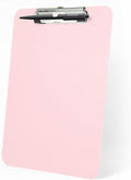 Pink Plastic Clipboard,Nursing Clipboard,Standard Letter A4 Size,Heavy Duty Clip Boards 8.5x11,Cute Clipboards with Pen Holder for Women Kids Students,School Office Home Work