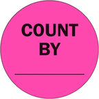 NextDayLabels - Neon Pink Color, Round Labels/Great to use for Inventory Control, Grocery, Sales, Clothing Stores, Stickers 2" - 500 Labels Per Roll, 1 Roll Per Package (Count by)