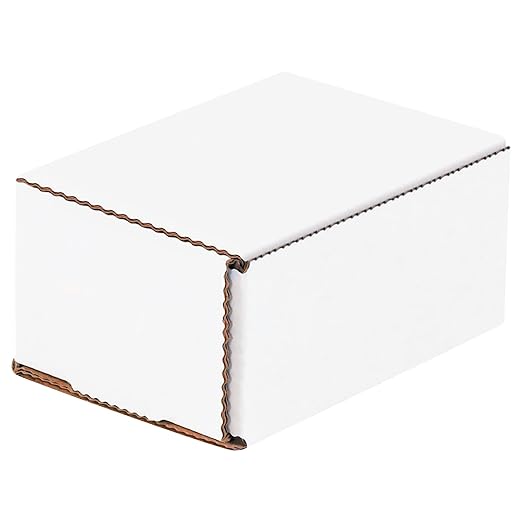 Box USA BM432 4"L x 3"W x 2"H, White (Pack of 50)