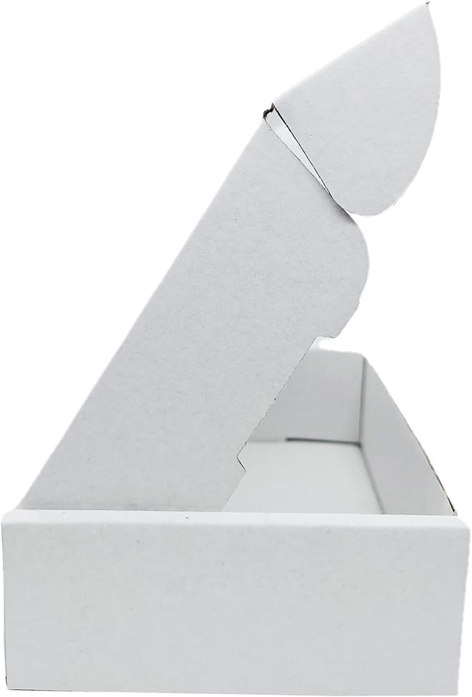 7x4x1.55 inch Small White Mailers Boxes Recyclable Corrugated Gift Box for Packaging Shipping Set of 10
