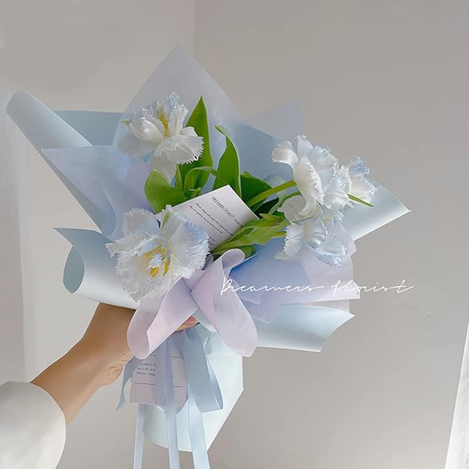 Flower Wrapping Paper Roll, Florist Supplies, Waterproof Floral Bouquet Wrap Kraft Paper, Christmas Gift Packaging, Gift Box Packing,105g Thicken Flower Shop DIY Crafts Materials 23.23 x 288 inches 22