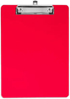 Red Plastic Clipboards (Set of 12) Multi Pack Clipboard - Strong 12.5 x 9 Inch | Holds 100 Sheets! Acrylic Clipboards with Low Profile Clip | Cute Aesthetic College School Supplies for Girls & Boys