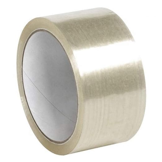 ABC Carton Sealing Tape 2.84 Inches Wide x 54.68 yd Length. 24 Rolls of Clear Moving Tape for Boxes. Box Tape for Moving, Packing, Shipping, and Mailing. 2 mil Thick Acrylic Shipping Tape Rolls