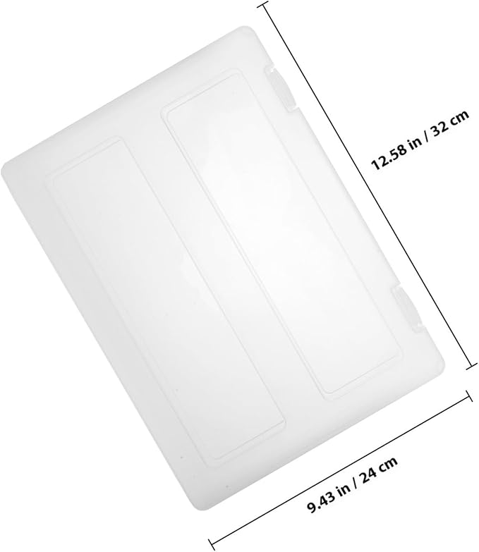 4pcs File Storage Box Clear Wear-resistant Plastic Document Organizer for Office Home Travel Portable Multipurpose File Box Case for Paper Receipts Magazine Protection