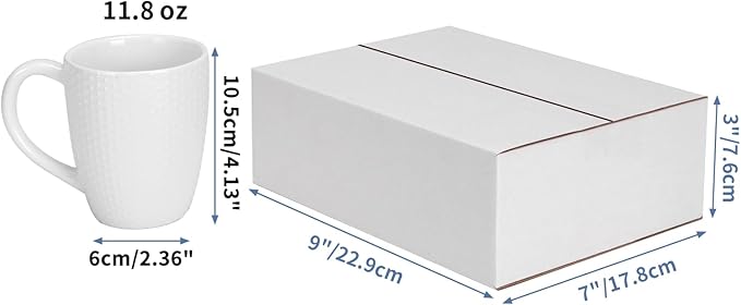 Hoikwo 9x7x3 Shipping Boxes Set of 30, White Corrugated Cardboard Box for Small Business for Packaging Mailing