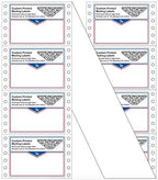 Shipping Labels, Custom Printed Continuous Pinfeed - Your Logo, Image or Text Imprinted 1-Color, Pinfed, 4" x 3" for Business Mailing (2000)