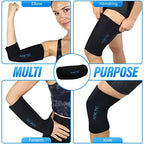 Value 2 Pack - Cold Therapy Compression Ice Sleeve, Knee Ice Pack Wrap for Injuries, Elbow, Quad & Hamstring Relief, Flexible & Reusable Cold Wrap Recovery for Meniscus, ACL, MCL, Ice & Heat Therapy