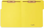 50 Yellow Fastener File Folders - 1/3 Cut Reinforced Tab - Durable 2 Prongs Bonded Fastener Designed to Organize Standard Medical Files, Office Reports - Letter Size, Yellow, 50 Pack
