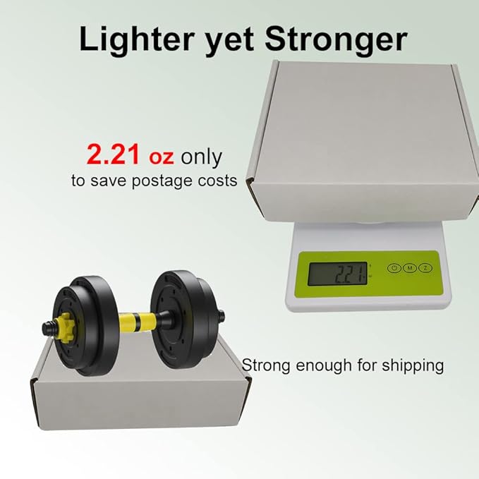 7x6x2'' Small Shipping Boxes 25 Pack, White Corrugated Cardboard Literature Mailers, Mailing Packaging Supplies for Small Business (W762-25)