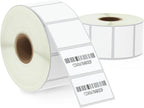 BETCKEY - 1.5" x 1" (38 mm x 25 mm) All Purpose & Address Labels Compatible with Zebra & Rollo Label Printer,Premium Adhesive & Perforated [2 Rolls, 2600 Labels]