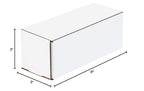 Box USA BM833 8"L x 3"W x 3"H, White (Pack of 50)