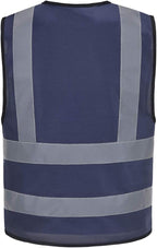 AYKRM 12 colour High visibility viz vest hi vis viz reflective work construction safety vest (XS-8XL)