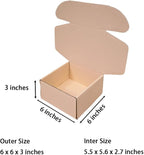 15 Pcs 6 x 6 x 3 inches Corrugated Cardboard Gift Boxes Recyclable Shipping Boxes for Mailing & Holidays, Wedding, Birthday, Gifts Packaging (Powder Pink, 6 x 6 x 3")