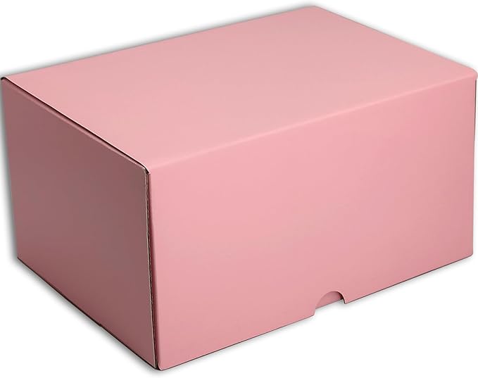 10x7x5 inches Small Shipping Boxes Set of 20 - Pink Mailer Corrugated Cardboard Boxes for Shipping Packaging Mailing Products