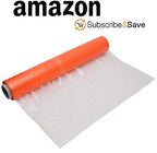 APQ 4 Rolls of Blown Hand Stretch Film 18" x 1500'. Orange Hand Stretch Wrap, 80 Gauge. Tear Resistant Residue Free Film for Moving, Shipping, Wrapping. Industrial Grade Pallet Shrink Wrap Film.