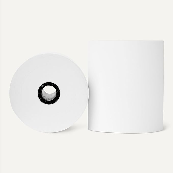 Amazon Basics Thermal Paper Receipt Rolls, POS Receipt, 3 1/8" x 230', 50 Rolls, BPA-Free and FSC Certified, Recycled Materials, White