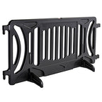 Billboard Barricade 42x96 Plastic Pedestrian Barricade- Black
