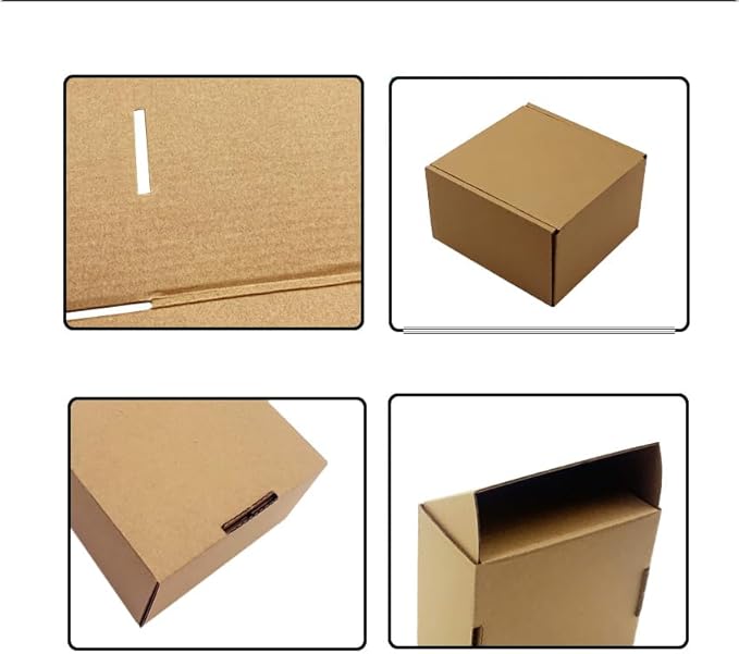 14x10x3 inch Shipping Boxes Pack of 20, Brown Corrugated Cardboard Box Mailer Boxes for Packaging Small Business Shipping，Recyclable Moving Storage Mailing Boxes Bulk Book Literature Gift Giving