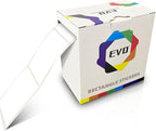 White Rectangle Sticker Labels 3×2 Inch Vinyl Stickers Color Coding Name Tags Roll Removable Waterproof 300 per Dispenser Box