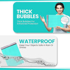 Teal 14.25x20 Inch Poly Bubble Mailers #7 | Self Seal Large Padded Envelopes | Air Cushioned Bubble Mailer | Usable Size 14.25x19 Inch | Waterproof Lightweight Mailing Shipping Bags | 50 Pack Bulk